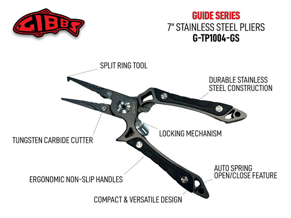 Gibbs Guide Series Stainless Steel Pliers 8.5