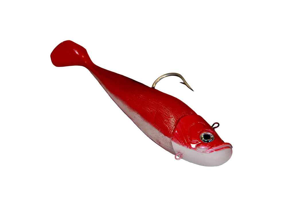 buy mighty bite fishing lure Mega Bite Swim Tail Jig, 24 oz. Glow Hurricane