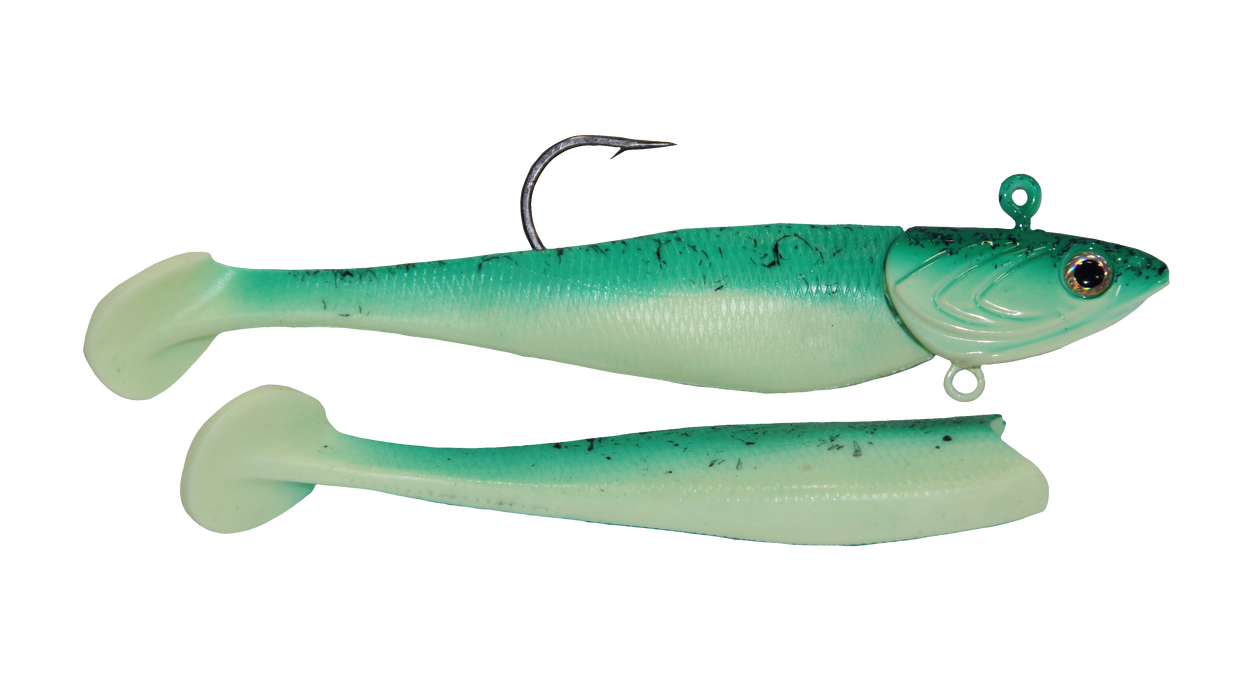 Lighthouse Lures Mega Bite Swim Tail Jig, 4oz, 2 Pack