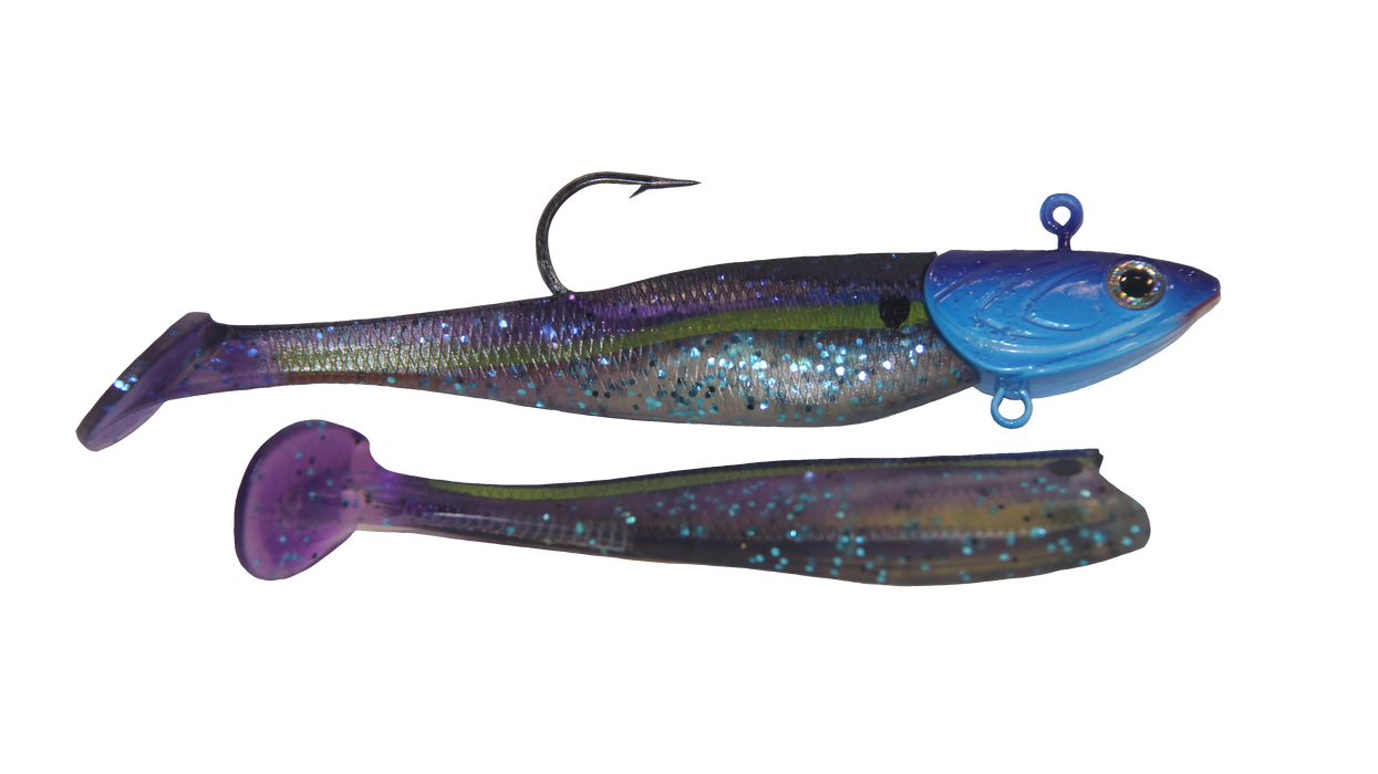 Lighthouse Megabite Super Lures 4oz Swim Bait Purple Crush Lighthouse Megabite Super Lures 4oz Swim Bait Purple Crush