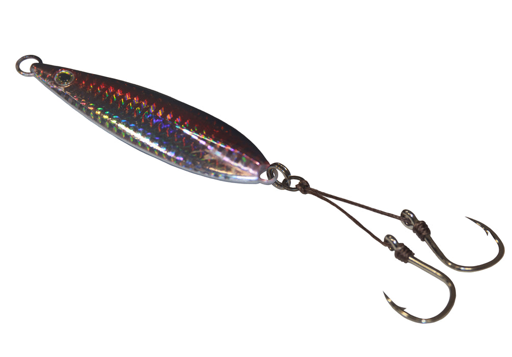 Lighthouse Flat Fall Jig 120g (4.23 oz) / Black Blue Pink Silver